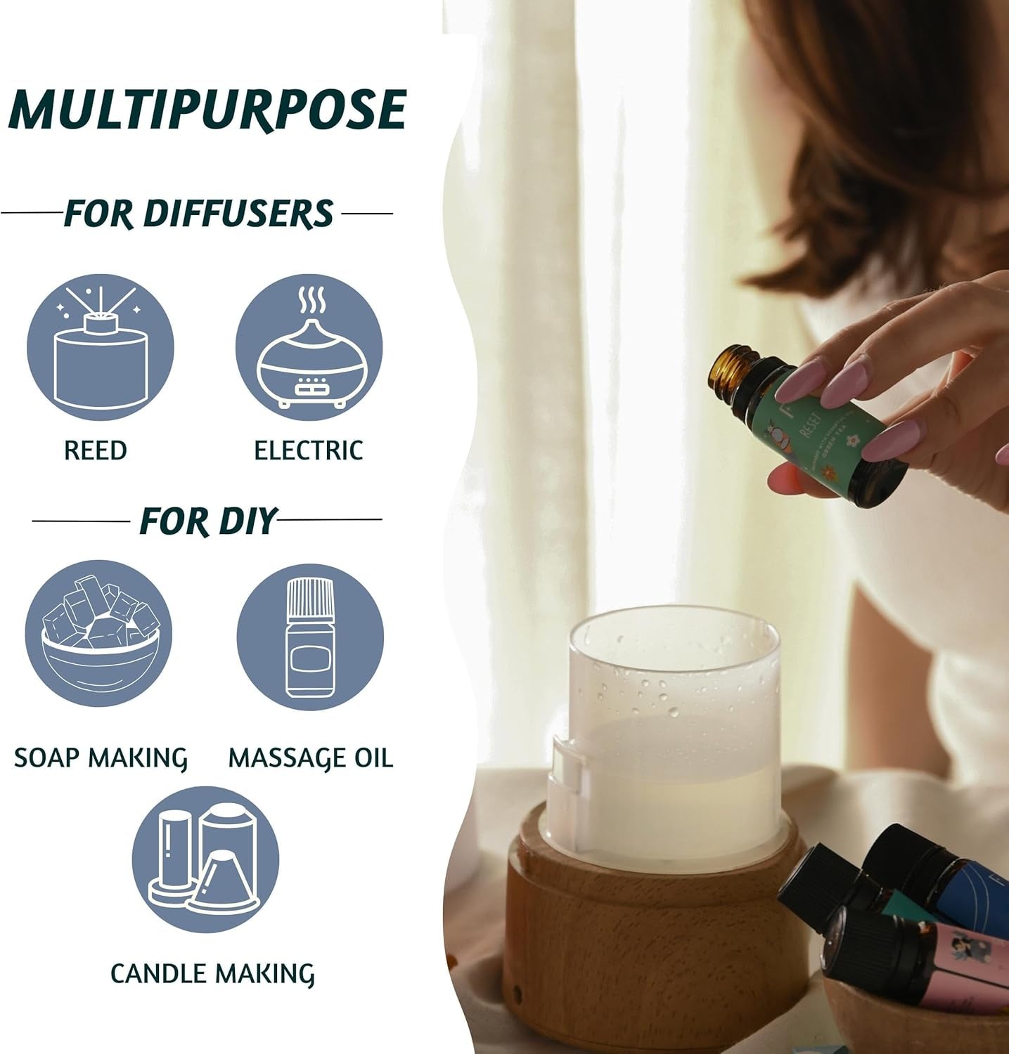 Laundry Collection Essential Oils Set | Pack of 3 Pure Essential Oil for Diffuser | Use with Wool Dryer Balls for Mother'S Day Gifts - Fresh Linen, Citrus & Lavender (The Laundry Pack)